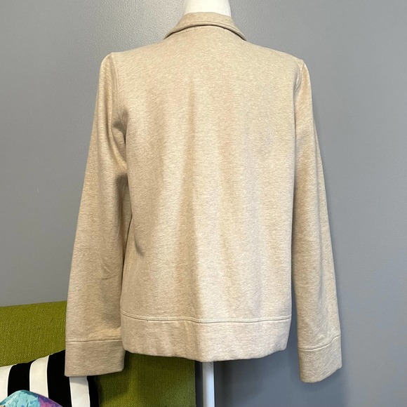 Ralph Lauren Cream Cotton Knit Full Zip Utility Jacket Large - Picture 4 of 6